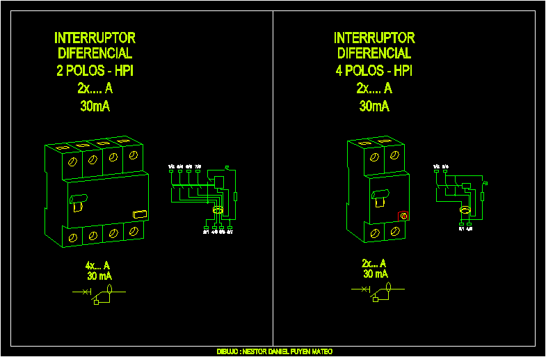 Interruptores diferenciales 2d
